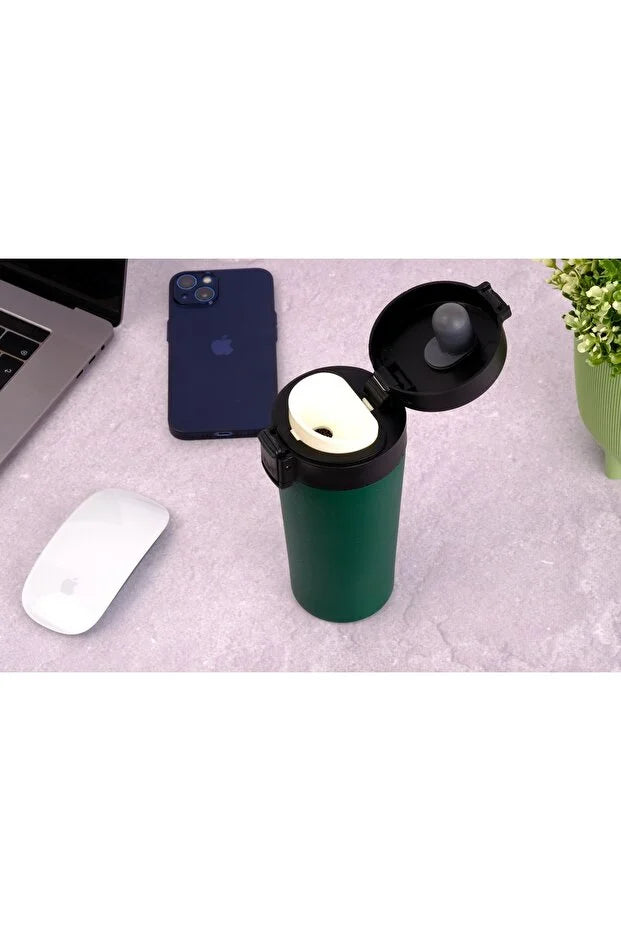 Termos Mug - 380ml, 6 Saat Sıcak & 12 Saat Soğuk Tutma, SUS304 Çelik, BPA Free