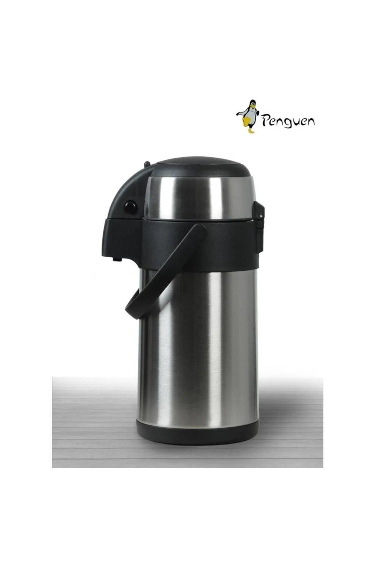 Paslanmaz Çelik Pompalı Termos 3-4-5 Litre- 12 Saat Sıcak 24 Saat Soğuk Tutar Kilitli Kapak