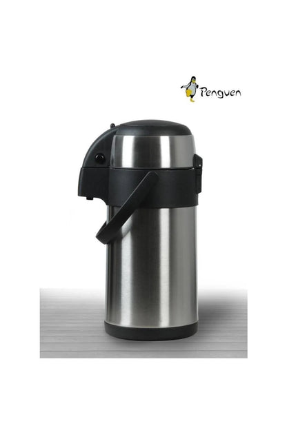 Paslanmaz Çelik Pompalı Termos 3-4-5 Litre- 12 Saat Sıcak 24 Saat Soğuk Tutar Kilitli Kapak