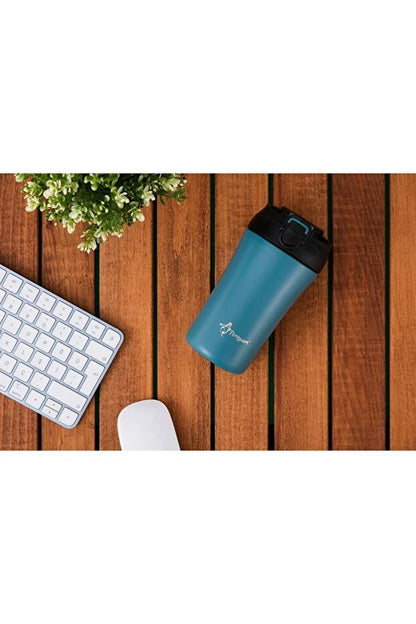 Mug Termosu - 400 ml | Sızdırmaz, Çift Cidarlı, Vakum Yalıtımlı, Paslanmaz Çelik