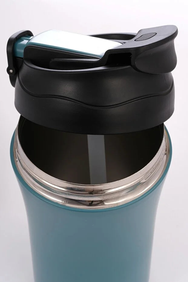 Mug Termosu - 400 ml | Sızdırmaz, Çift Cidarlı, Vakum Yalıtımlı, Paslanmaz Çelik