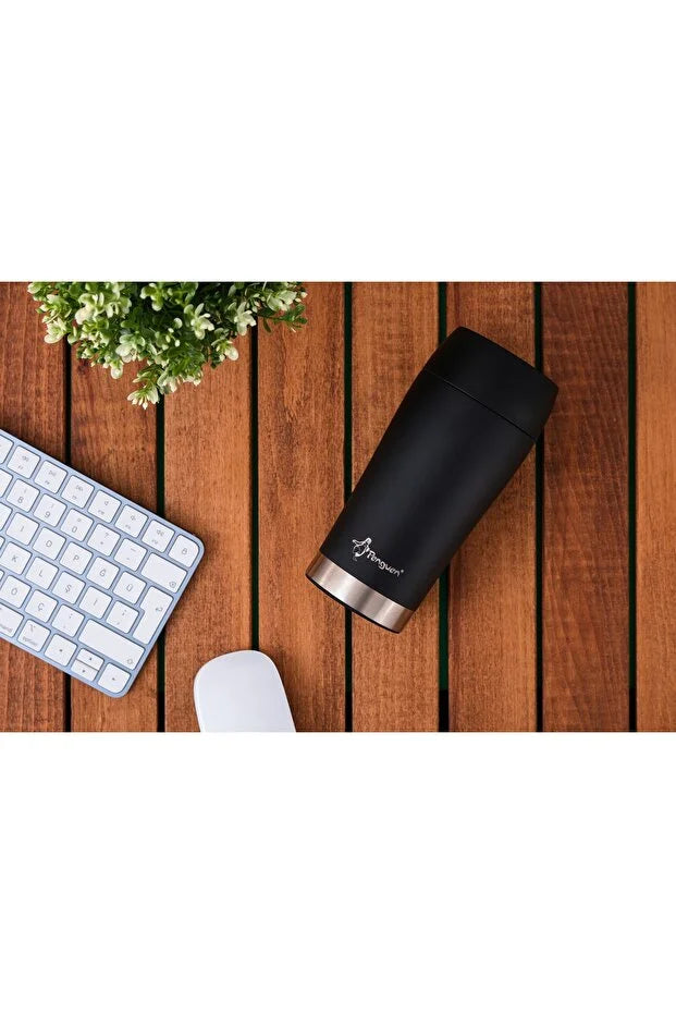 Mug Termosu - 300 ml | Sızdırmaz, Çift Cidarlı, Vakum Yalıtımlı, Paslanmaz Çelik