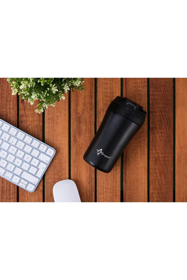 Mug Termosu - 400 ml | Sızdırmaz, Çift Cidarlı, Vakum Yalıtımlı, Paslanmaz Çelik