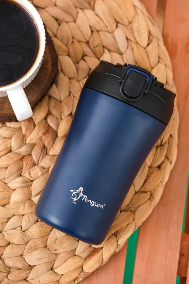 Mug Termosu - 400 ml | Sızdırmaz, Çift Cidarlı, Vakum Yalıtımlı, Paslanmaz Çelik