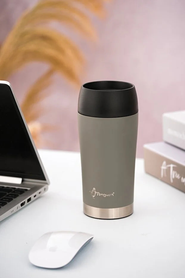 Mug Termosu - 300 ml | Sızdırmaz, Çift Cidarlı, Vakum Yalıtımlı, Paslanmaz Çelik