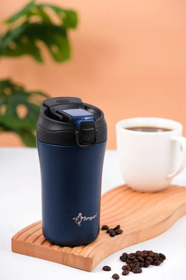 Mug Termosu - 400 ml | Sızdırmaz, Çift Cidarlı, Vakum Yalıtımlı, Paslanmaz Çelik