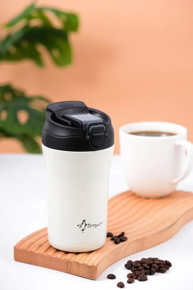 Mug Termosu - 400 ml | Sızdırmaz, Çift Cidarlı, Vakum Yalıtımlı, Paslanmaz Çelik