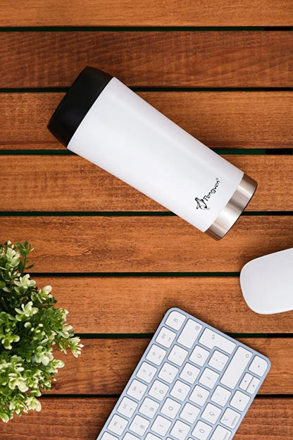 Mug Termosu - 400 ml | Sızdırmaz, Çift Cidarlı, Vakum Yalıtımlı, Paslanmaz Çelik