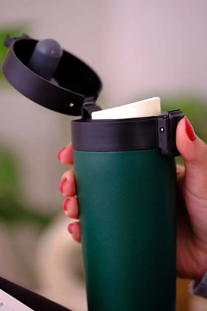 Termos Mug - 380ml, 6 Saat Sıcak & 12 Saat Soğuk Tutma, SUS304 Çelik, BPA Free