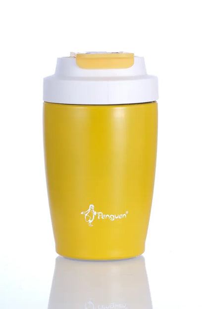 Termos Mug Sızdırmaz 400 ML - Çift Çidarlı Paslanmaz Çelik, Pipetli ve Doğrudan İçme Kapaklı