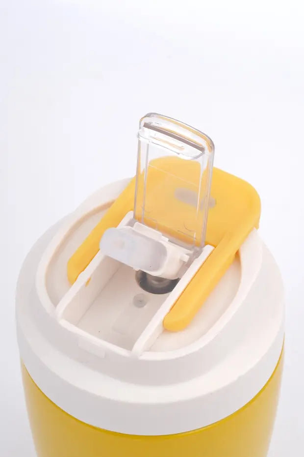 Termos Mug Sızdırmaz 400 ML - Çift Çidarlı Paslanmaz Çelik, Pipetli ve Doğrudan İçme Kapaklı