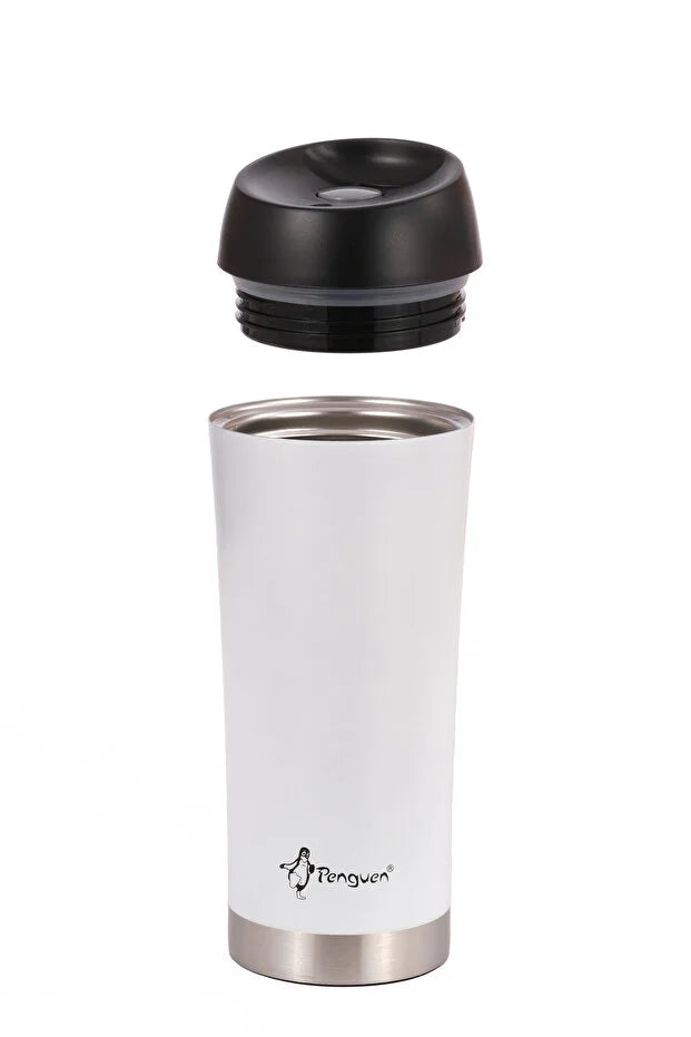 Mug Termosu - 400 ml | Sızdırmaz, Çift Cidarlı, Vakum Yalıtımlı, Paslanmaz Çelik