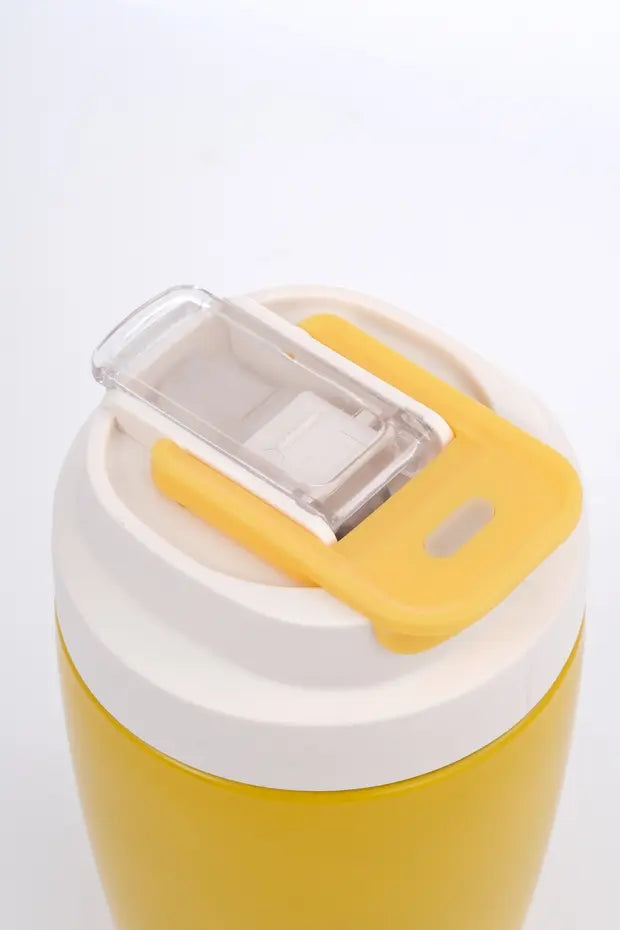 Termos Mug Sızdırmaz 400 ML - Çift Çidarlı Paslanmaz Çelik, Pipetli ve Doğrudan İçme Kapaklı