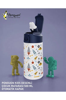 500ML Çocuk Su Matarası | Paslanmaz Çelik | Pipetli | BPA Free | Sızdırmaz Kapaklı