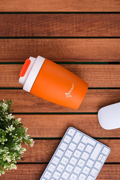 Termos Mug Sızdırmaz 400 ML - Çift Çidarlı Paslanmaz Çelik, Pipetli ve Doğrudan İçme Kapaklı