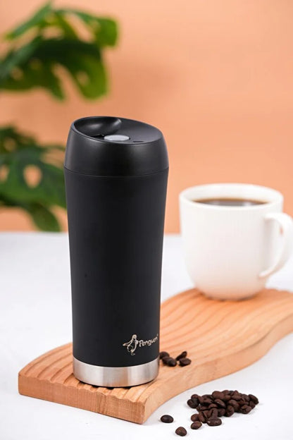 Mug Termosu - 400 ml | Sızdırmaz, Çift Cidarlı, Vakum Yalıtımlı, Paslanmaz Çelik
