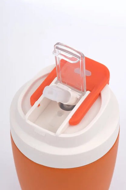 Termos Mug Sızdırmaz 400 ML - Çift Çidarlı Paslanmaz Çelik, Pipetli ve Doğrudan İçme Kapaklı