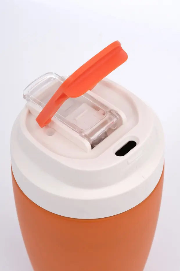 Termos Mug Sızdırmaz 400 ML - Çift Çidarlı Paslanmaz Çelik, Pipetli ve Doğrudan İçme Kapaklı