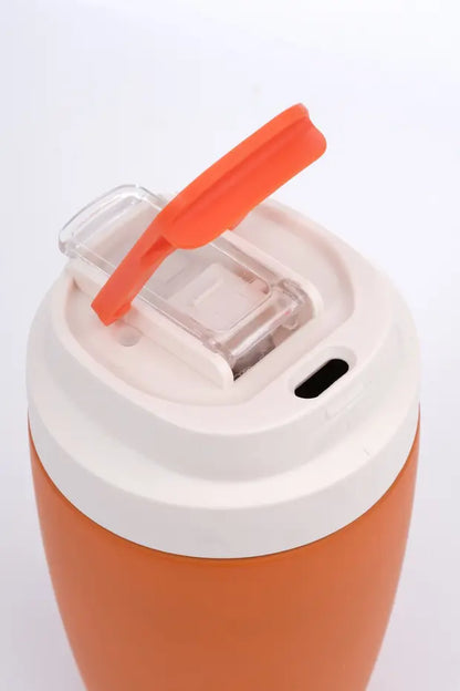 Termos Mug Sızdırmaz 400 ML - Çift Çidarlı Paslanmaz Çelik, Pipetli ve Doğrudan İçme Kapaklı