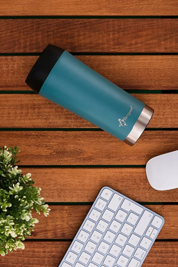 Mug Termosu - 400 ml | Sızdırmaz, Çift Cidarlı, Vakum Yalıtımlı, Paslanmaz Çelik
