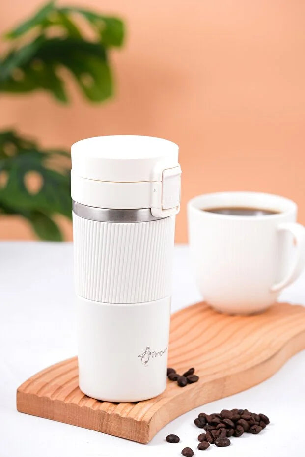 Termos Mug 400 ml Filtre Kapak Paslanmaz Çelik