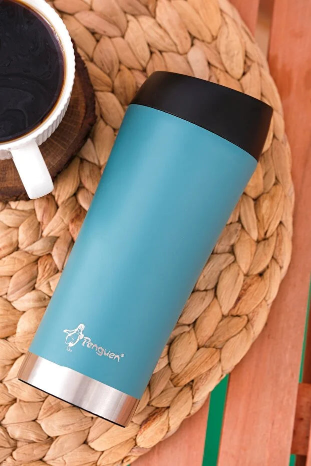 Mug Termosu - 400 ml | Sızdırmaz, Çift Cidarlı, Vakum Yalıtımlı, Paslanmaz Çelik