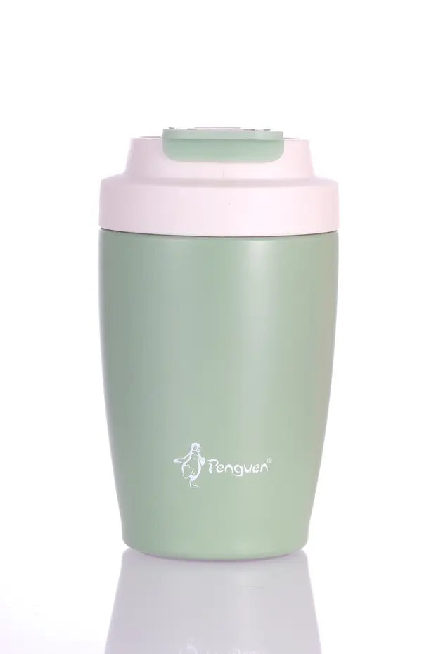 Termos Mug Sızdırmaz 400 ML - Çift Çidarlı Paslanmaz Çelik, Pipetli ve Doğrudan İçme Kapaklı