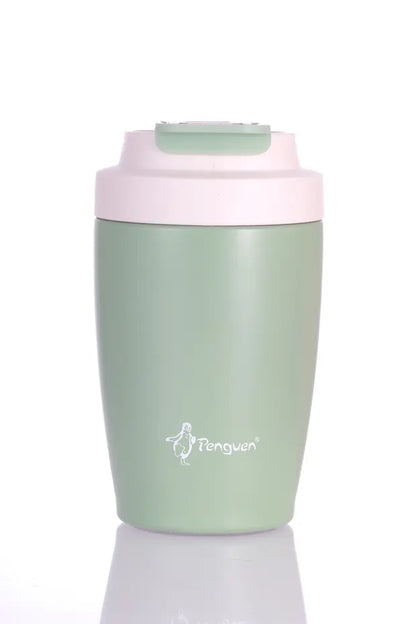 Termos Mug Sızdırmaz 400 ML - Çift Çidarlı Paslanmaz Çelik, Pipetli ve Doğrudan İçme Kapaklı