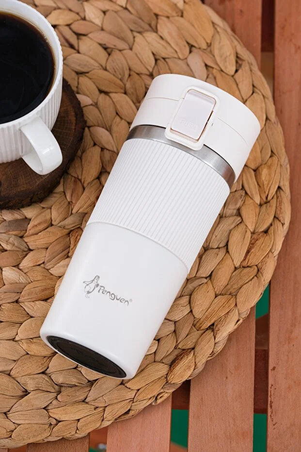 Termos Mug 400 ml Filtre Kapak Paslanmaz Çelik