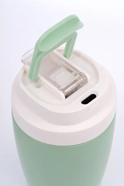 Termos Mug Sızdırmaz 400 ML - Çift Çidarlı Paslanmaz Çelik, Pipetli ve Doğrudan İçme Kapaklı
