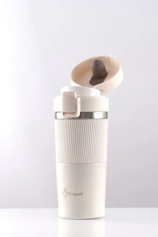 Termos Mug 400 ml Filtre Kapak Paslanmaz Çelik