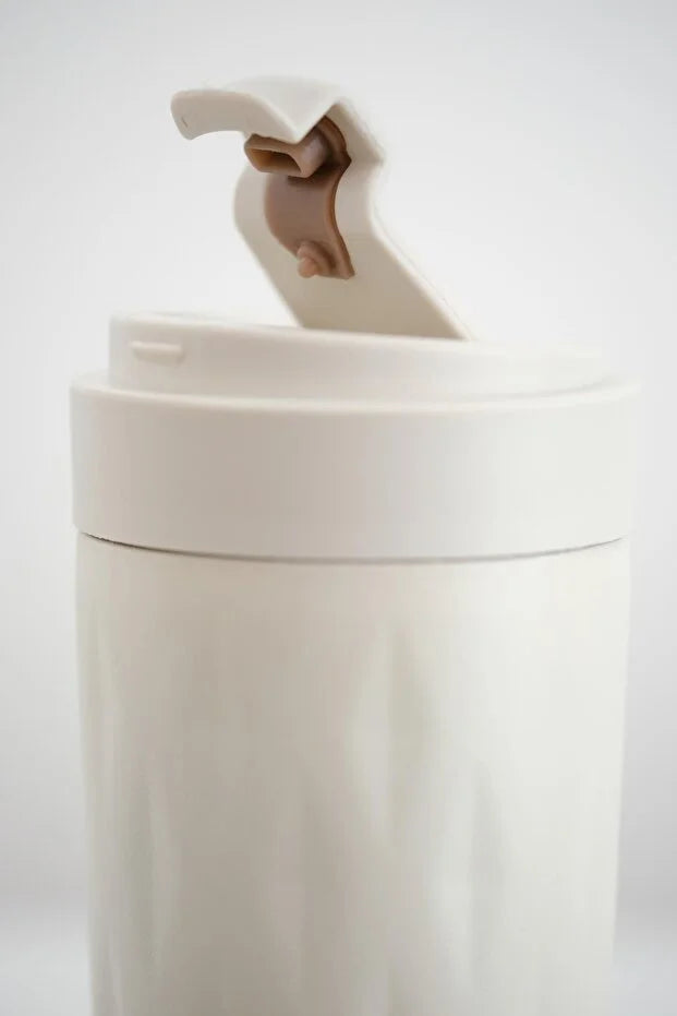 PNG-1167 500ml Flip Kapak Desenli Çelik Mug | 6 Saat Sıcak 12 Saat Soğuk | Sızdırmaz & BPA Free
