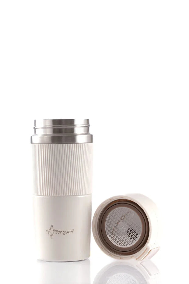 Termos Mug 400 ml Filtre Kapak Paslanmaz Çelik
