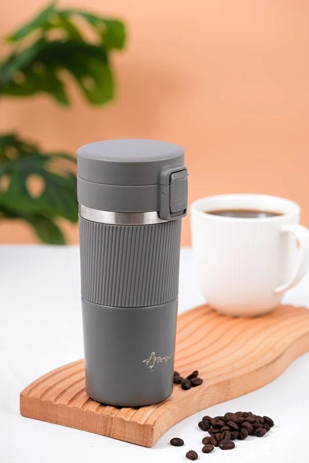 Termos Mug 400 ml Filtre Kapak Paslanmaz Çelik
