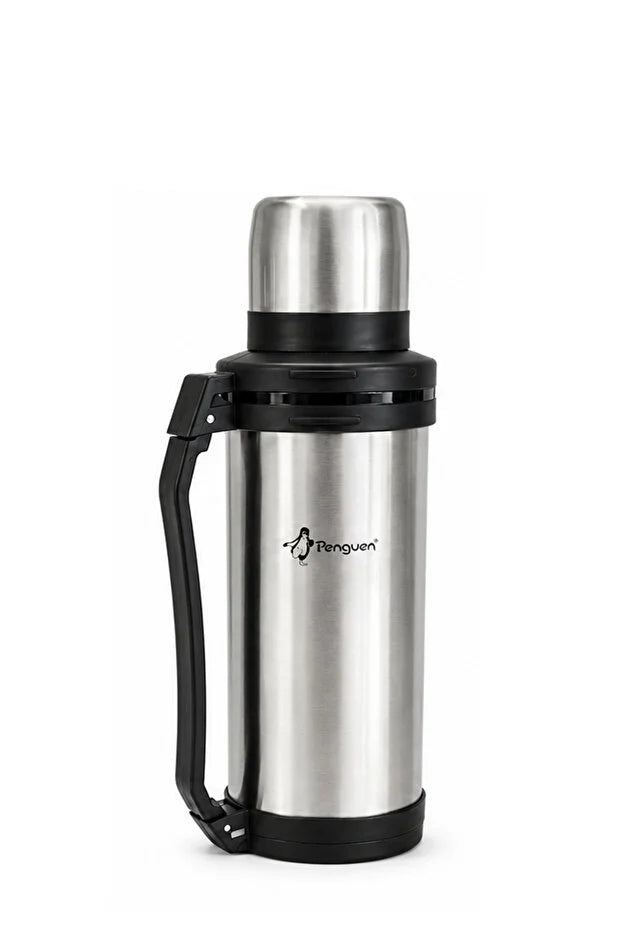 2 Litre Avcı Termos Vakumlu Çelik Termos Kamp Piknik Çay Kahve Termosu SUS304 BPA Free
