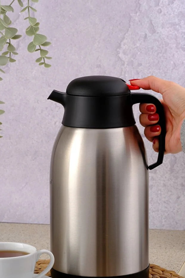 2.5 Litre Paslanmaz Çelik Çay Termosu Çift Kat Sus304 Çelik - 1250p