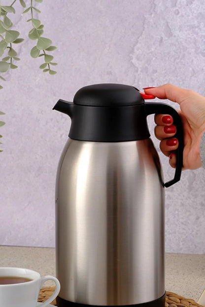 2.5 Litre Paslanmaz Çelik Çay Termosu Çift Kat Sus304 Çelik - 1250p