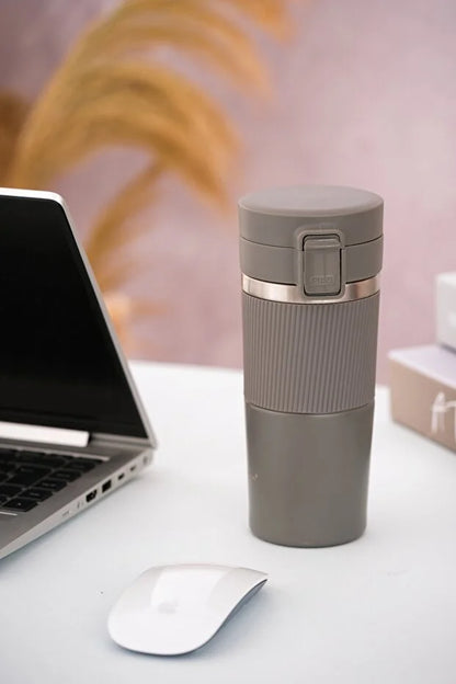 Termos Mug 400 ml Filtre Kapak Paslanmaz Çelik
