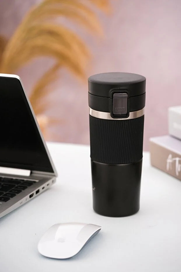 Termos Mug 400 ml Filtre Kapak Paslanmaz Çelik
