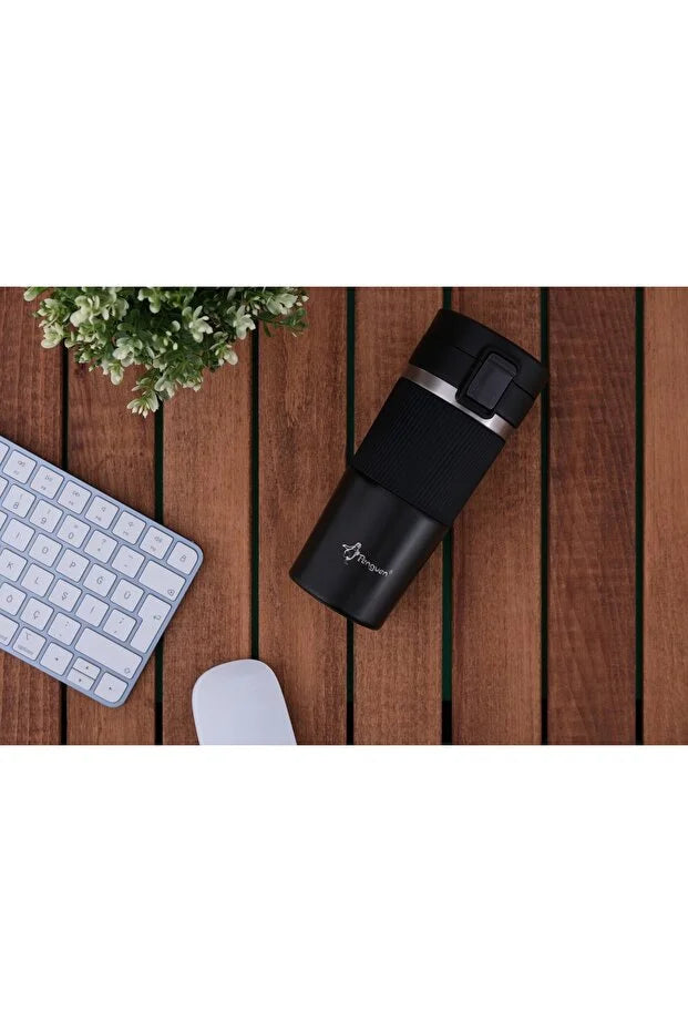 Termos Mug 400 ml Filtre Kapak Paslanmaz Çelik