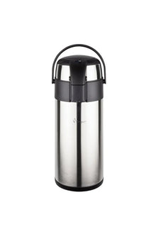 Paslanmaz Çelik Pompalı Termos 5 Litre - 1250A - 12 Saat Sıcak 24 Saat Soğuk Tutar Kilitli Kapak