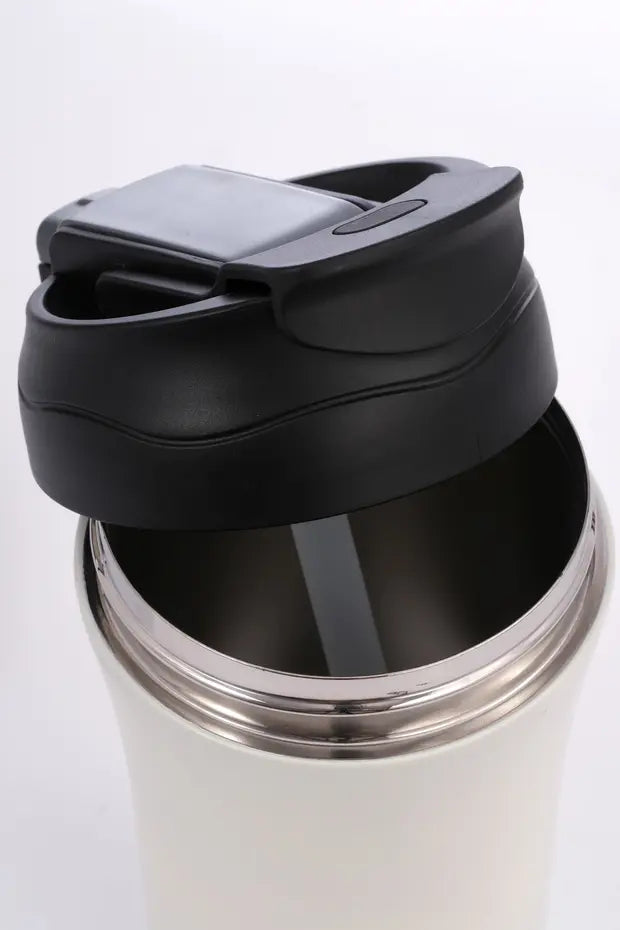 Mug Termosu - 400 ml | Sızdırmaz, Çift Cidarlı, Vakum Yalıtımlı, Paslanmaz Çelik