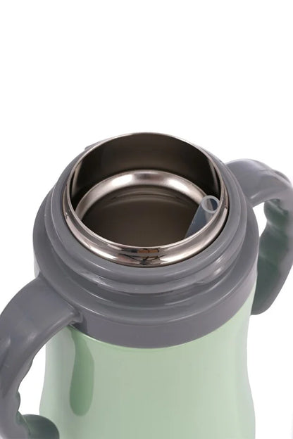 Çocuk Termosu - 280 ml | Sızdırmaz Çift Cidarlı, Vakum Yalıtımlı | Paslanmaz Çelik Pipetli Termos