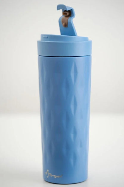 PNG-1167 500ml Flip Kapak Desenli Çelik Mug | 6 Saat Sıcak 12 Saat Soğuk | Sızdırmaz & BPA Free