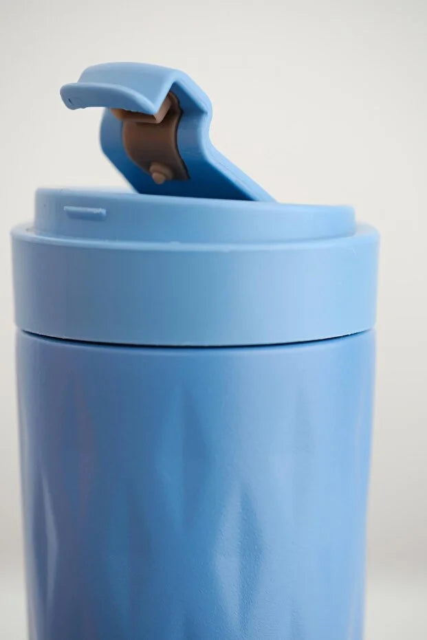 PNG-1167 500ml Flip Kapak Desenli Çelik Mug | 6 Saat Sıcak 12 Saat Soğuk | Sızdırmaz & BPA Free