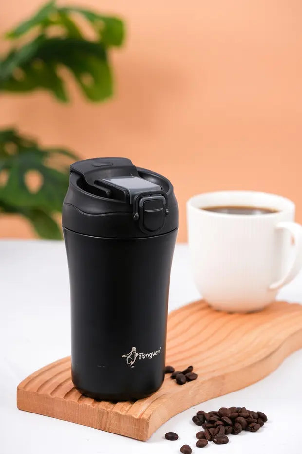 Mug Termosu - 400 ml | Sızdırmaz, Çift Cidarlı, Vakum Yalıtımlı, Paslanmaz Çelik
