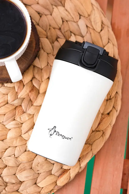 Mug Termosu - 400 ml | Sızdırmaz, Çift Cidarlı, Vakum Yalıtımlı, Paslanmaz Çelik