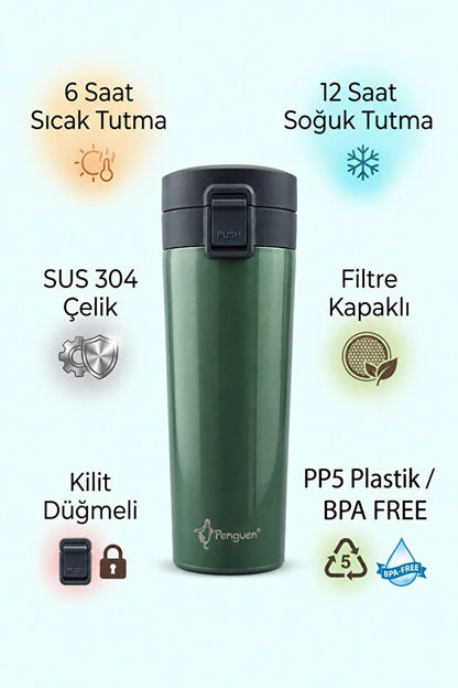 Penguen 500 ml Çay, Kahve Termosu