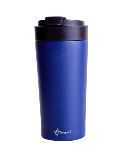 Penguen 400 ml mug termos – lacivert flip kapaklı